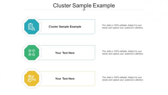 Cluster sample example ppt powerpoint presentation slides tips cpb