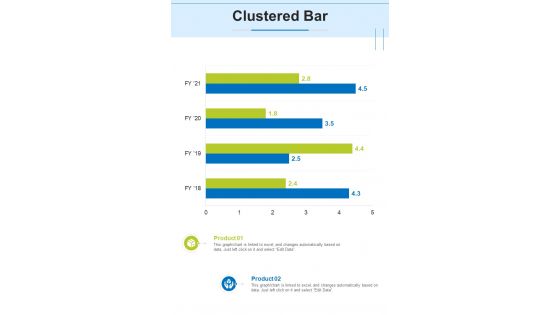 Clustered Bar Recruitment Proposal One Pager Sample Example Document