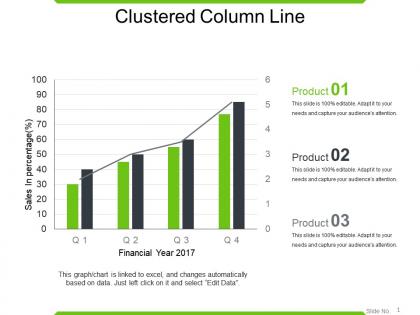 Clustered column line powerpoint images
