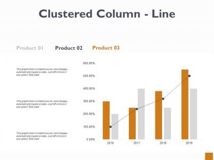 Clustered column line ppt powerpoint presentation model skills