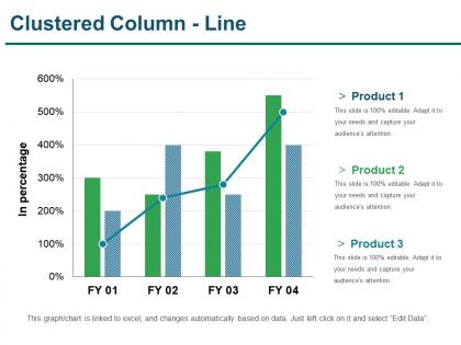 Clustered column line presentation portfolio