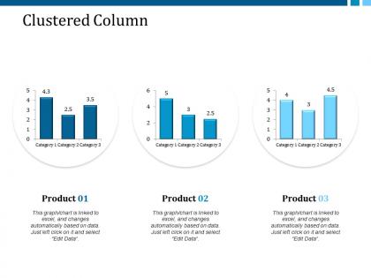 Clustered column ppt layouts summary