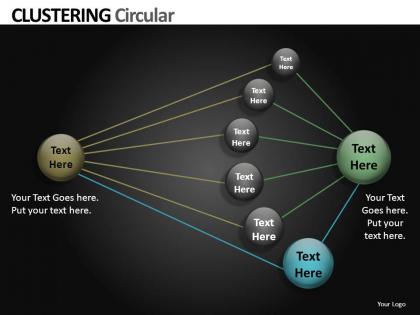 Clustering circular powerpoint presentation slides db