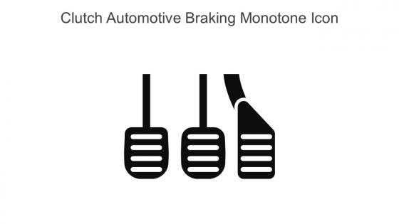 Clutch Automotive Braking Monotone Icon In Powerpoint Pptx Png And Editable Eps Format