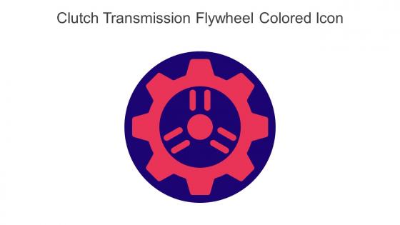 Clutch Transmission Flywheel Colored Icon In Powerpoint Pptx Png And Editable Eps Format