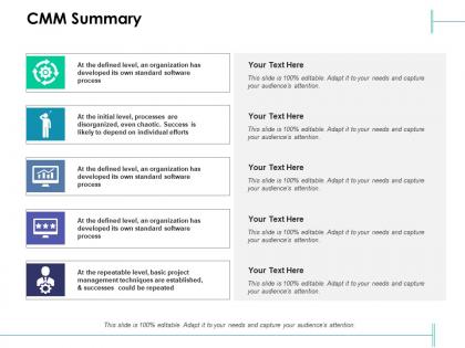 Cmm summary individual process ppt powerpoint presentation slides sample