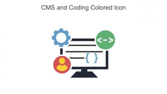 CMS And Coding Colored Icon In Powerpoint Pptx Png And Editable Eps Format