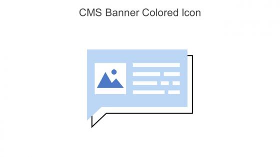 CMS Banner Colored Icon In Powerpoint Pptx Png And Editable Eps Format