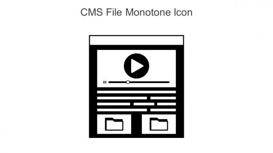 CMS File Monotone Icon In Powerpoint Pptx Png And Editable Eps Format