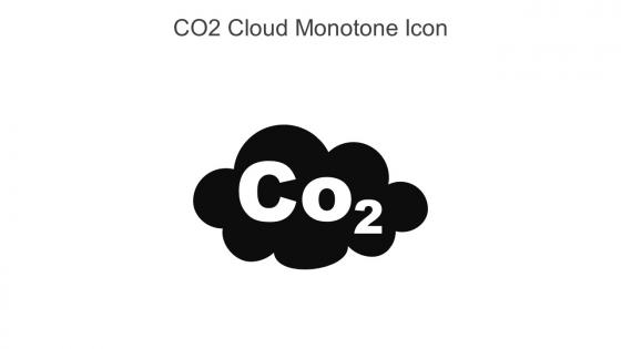 CO2 Cloud Monotone Icon In Powerpoint Pptx Png And Editable Eps Format
