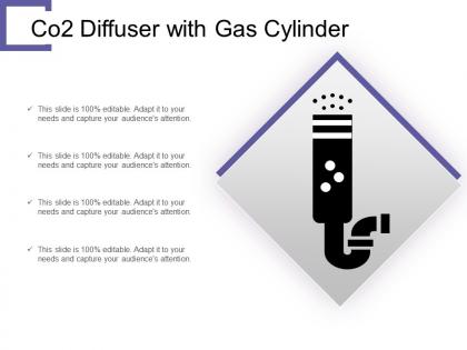 Co2 diffuser with gas cylinder