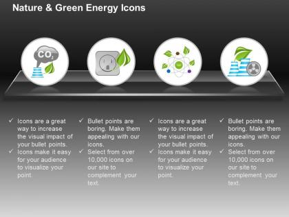 Co2 gas power generation nuclear plant ppt icons graphics
