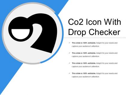 Co2 icon with drop checker