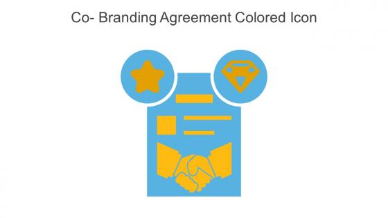 Co Branding Agreement Colored Icon In Powerpoint Pptx Png And Editable Eps Format