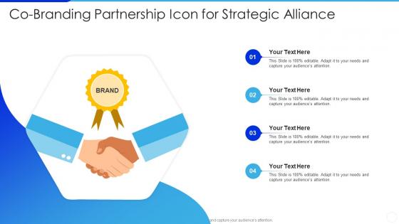 Co Branding Partnership Icon For Strategic Alliance