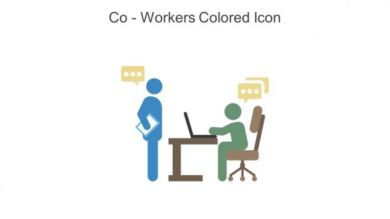 Co Workers Colored Icon In Powerpoint Pptx Png And Editable Eps Format