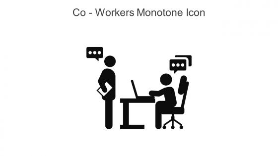 Co Workers Monotone Icon In Powerpoint Pptx Png And Editable Eps Format