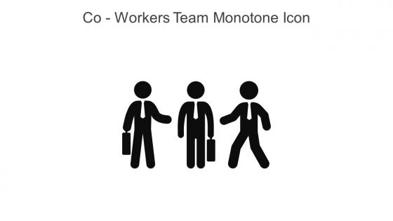 Co Workers Team Monotone Icon In Powerpoint Pptx Png And Editable Eps Format