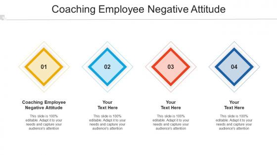 Coaching Employee Negative Attitude Ppt Powerpoint Presentation Ideas Example Cpb