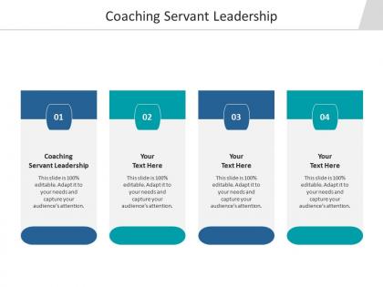 Coaching servant leadership ppt powerpoint presentation file mockup cpb