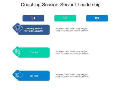 Coaching session servant leadership ppt powerpoint presentation ideas summary cpb
