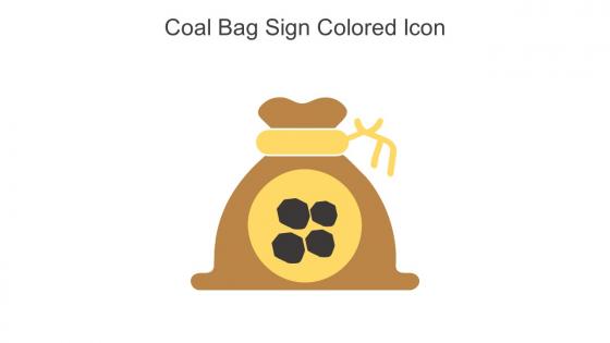 Coal Bag Sign Colored Icon In Powerpoint Pptx Png And Editable Eps Format