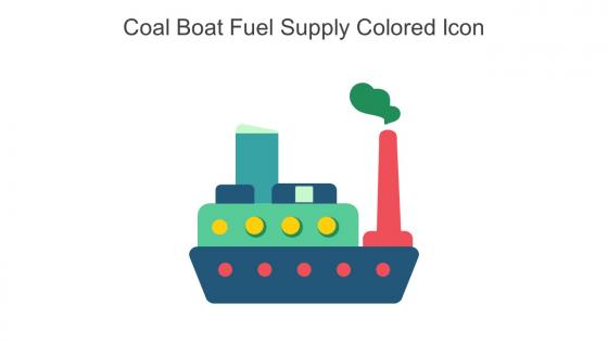 Coal Boat Fuel Supply Colored Icon In Powerpoint Pptx Png And Editable Eps Format