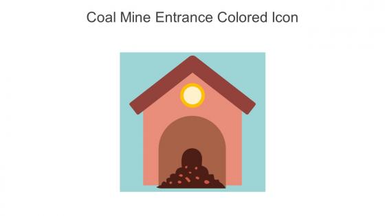 Coal Mine Entrance Colored Icon In Powerpoint Pptx Png And Editable Eps Format