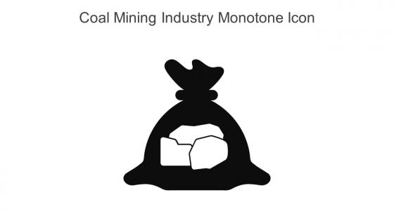 Coal Mining Industry Monotone Icon In Powerpoint Pptx Png And Editable Eps Format