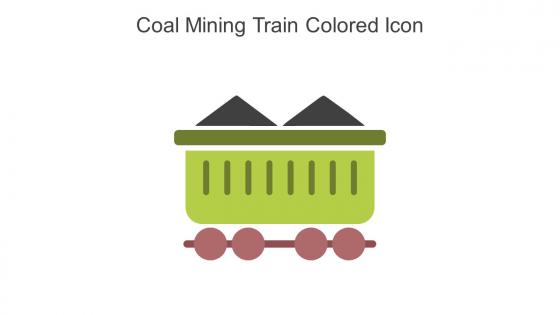 Coal Mining Train Colored Icon In Powerpoint Pptx Png And Editable Eps Format