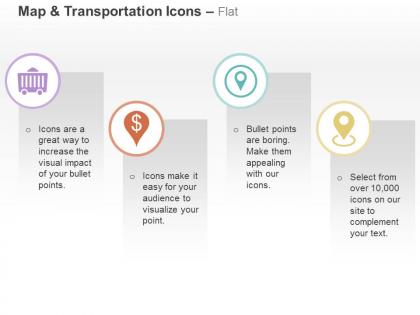 Coal trolley finance matter business location indication ppt icons graphics