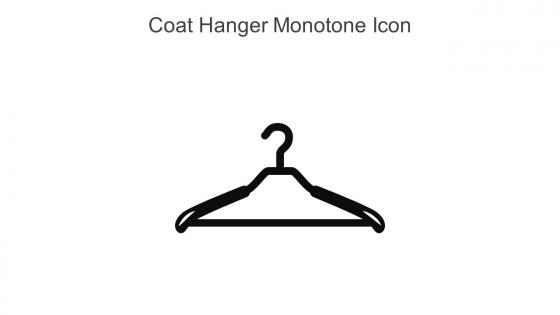 Coat Hanger Monotone Icon In Powerpoint Pptx Png And Editable Eps Format