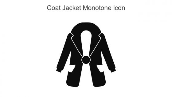 Coat Jacket Monotone Icon In Powerpoint Pptx Png And Editable Eps Format