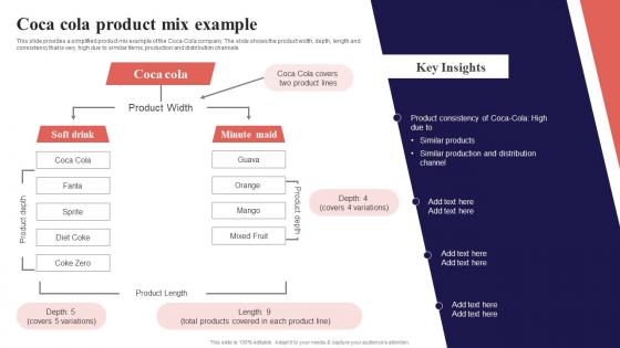 Coca Cola Product Mix Example Organization Function Strategy SS V