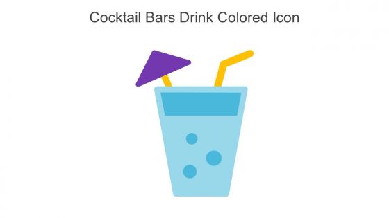 Cocktail Bars Drink Colored Icon In Powerpoint Pptx Png And Editable Eps Format