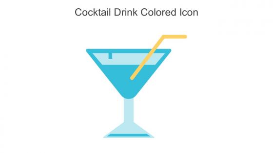 Cocktail Drink Colored Icon In Powerpoint Pptx Png And Editable Eps Format