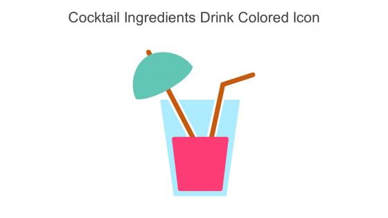 Cocktail Ingredients Drink Colored Icon In Powerpoint Pptx Png And Editable Eps Format