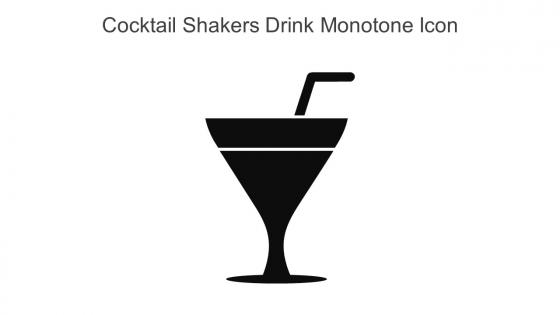 Cocktail Shakers Drink Monotone Icon In Powerpoint Pptx Png And Editable Eps Format
