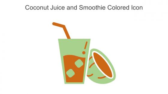 Coconut Juice And Smoothie Colored Icon In Powerpoint Pptx Png And Editable Eps Format