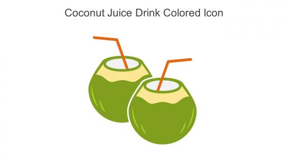 Coconut Juice Drink Colored Icon In Powerpoint Pptx Png And Editable Eps Format