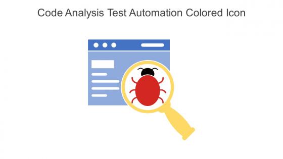 Code Analysis Test Automation Colored Icon In Powerpoint Pptx Png And Editable Eps Format