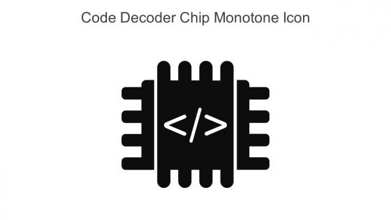 Code Decoder Chip Monotone Icon In Powerpoint Pptx Png And Editable Eps Format