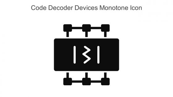 Code Decoder Devices Monotone Icon In Powerpoint Pptx Png And Editable Eps Format