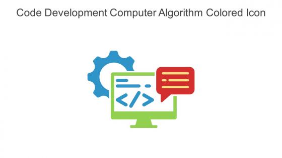 Code Development Computer Algorithm Colored Icon In Powerpoint Pptx Png And Editable Eps Format