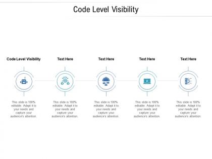 Code level visibility ppt powerpoint presentation slide cpb