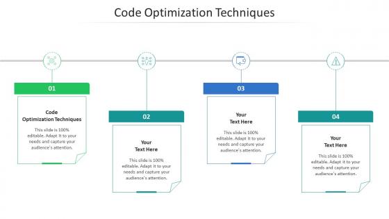Code optimization techniques ppt powerpoint presentation infographics ideas cpb
