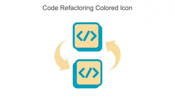 Code Refactoring Colored Icon In Powerpoint Pptx Png And Editable Eps Format