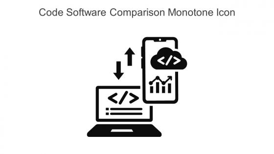 Code Software Comparison Monotone Icon In Powerpoint Pptx Png And Editable Eps Format
