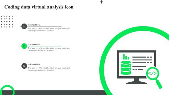 Coding Data Virtual Analysis Icon