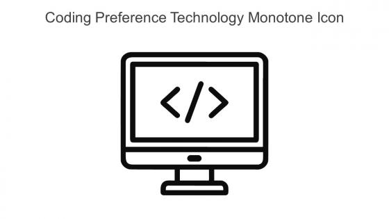 Coding Preference Technology Monotone Icon In Powerpoint Pptx Png And Editable Eps Format